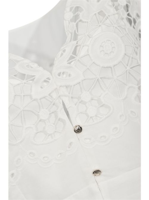 Top in cotone con ricamo floreale Patrizia Pepe | 2C1705 A773W103
